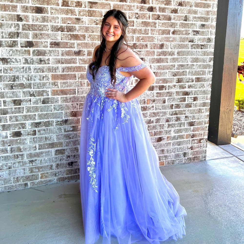 Purple prom dress